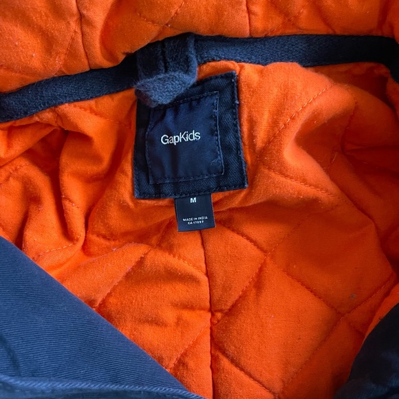 Blue canva mi-season jacket. Gap kids size medium boys - Picture 4 of 4